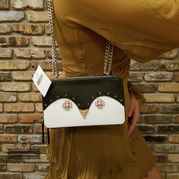 Kate spade double zip chain crossbody frosty black - Picture 5 of 5